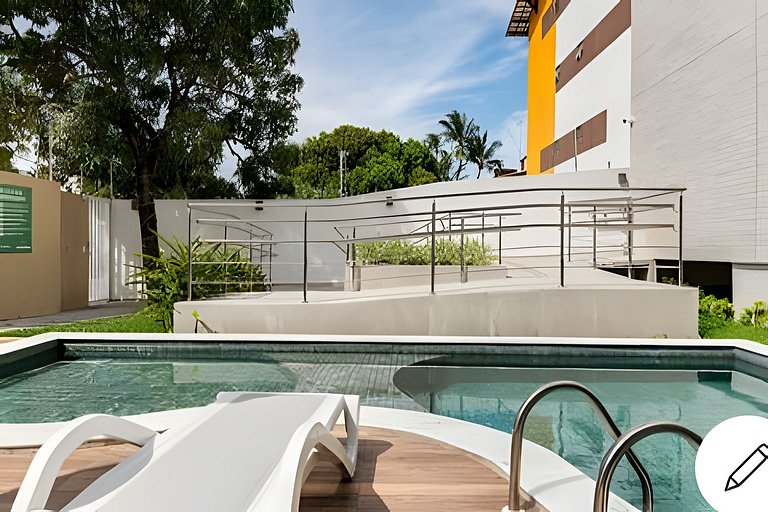 Flat lindo para 6 pessoas em Porto de Galinhas