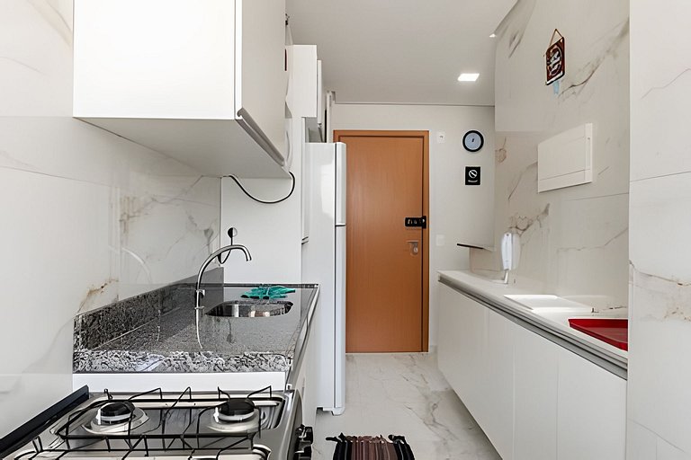 Apt próximo as piscinas naturais para 6 pessoas