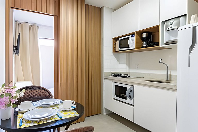 Flat moderno com piscina privativa em Porto Galinhas