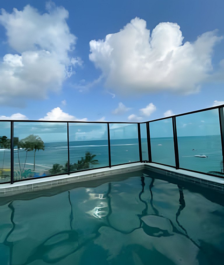 A orillas del mar en el paraíso de Porto de Galinhas