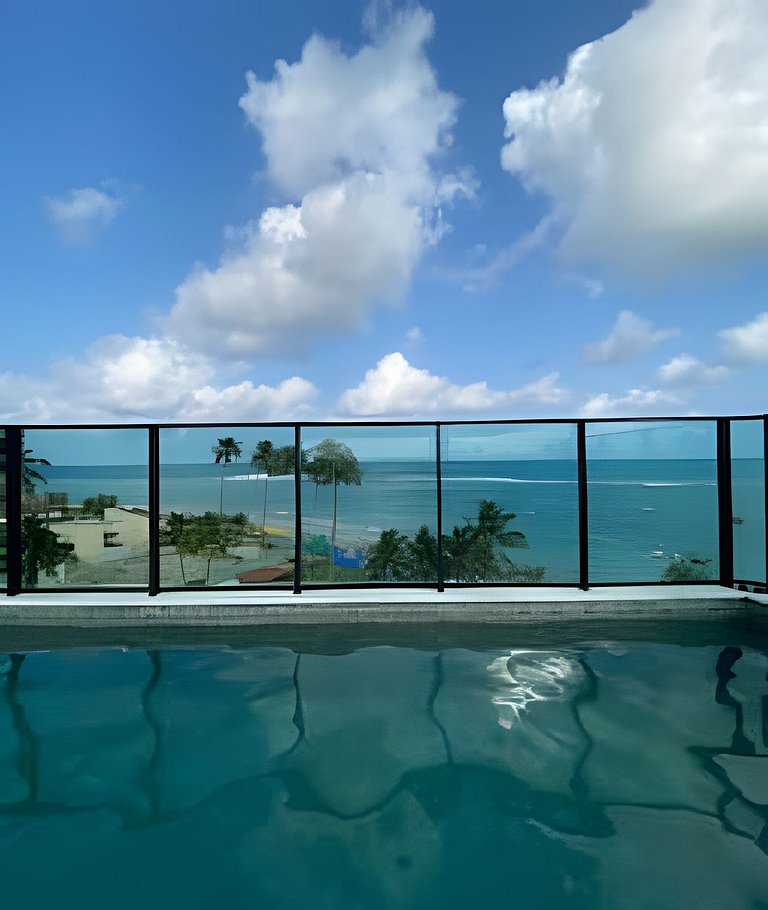 A orillas del mar en el paraíso de Porto de Galinhas