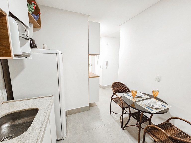 Flat moderno com piscina privativa em Porto Galinhas