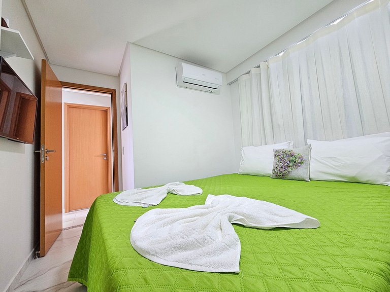 Apt próximo as piscinas naturais até 6 pessoas