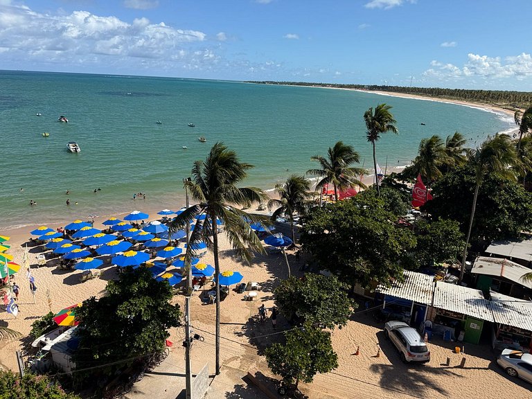 Beachfront flat at Porto de Galinhas beach, close to the nat