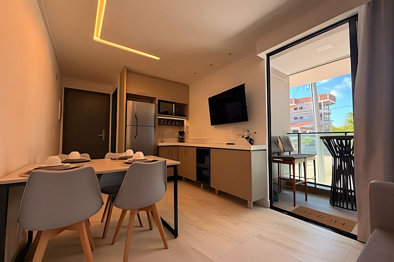 Flat frente al mar con piscina privada