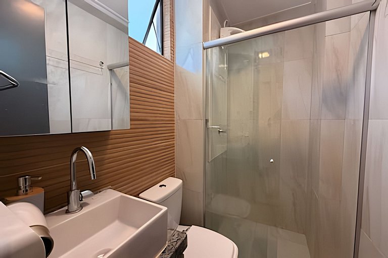 Beachfront flat with private pool