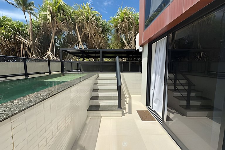 Beachfront with Private Pool