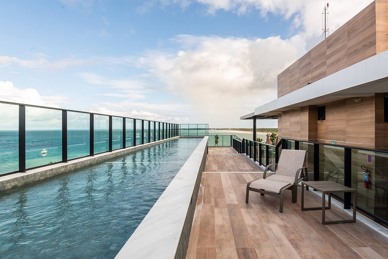 Flat com piscina Privativa