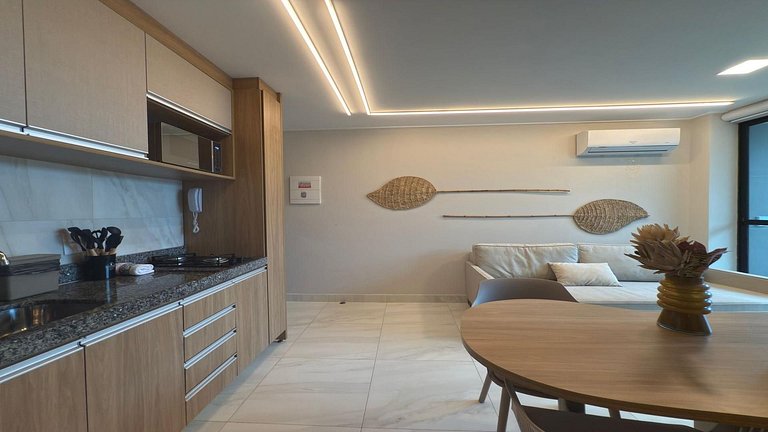 Flat com piscina Privativa