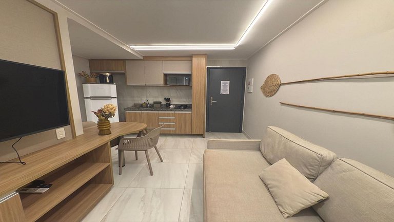 Flat com piscina Privativa