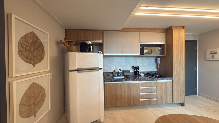 Flat com piscina Privativa