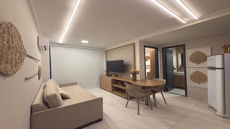 Flat com piscina Privativa