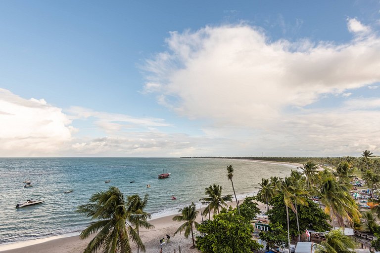 On the sand with private heated pool