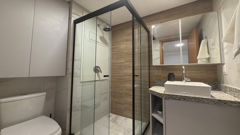 Flat de 2 quartos próximo as Piscinas Naturais