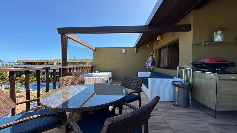 Duplex de luxo Malawi Resort - Muro Alto 8 pessoas