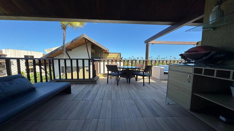 Duplex de luxo Malawi Resort - Muro Alto 8 pessoas