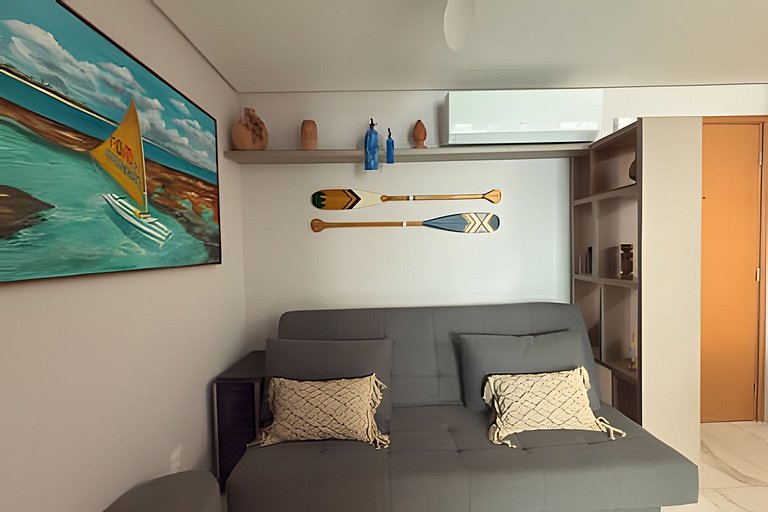 50 m das piscinas naturais e centrinho p 6 pessoas