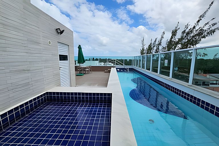 50 m das piscinas naturais e centrinho p 6 pessoas