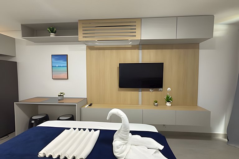 Beach Class Summer – Flat com conforto e lazer