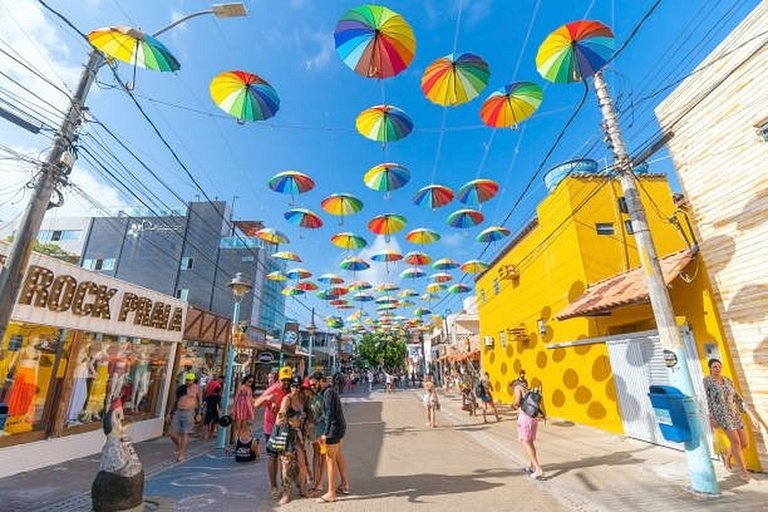 Flat moderno com piscina privativa em Porto Galinhas