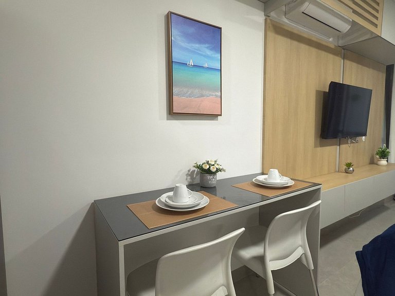 Beach Class Summer – Flat com conforto e lazer