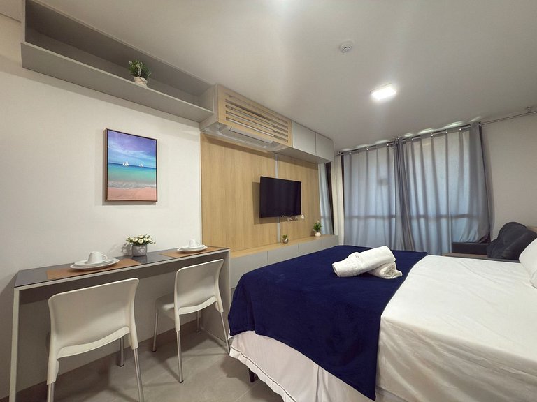 Flat con Piscina a 6 min de la Playa de Cupe