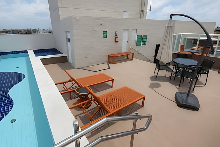 Próximo as piscinas naturais para 6 pessoas