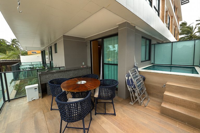 Beachfront with private pool