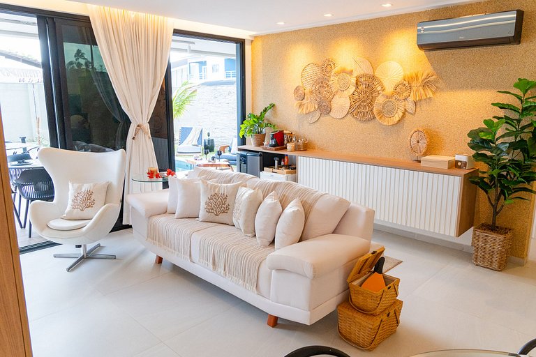 Vista mar + lazer privativo no Cais Residence