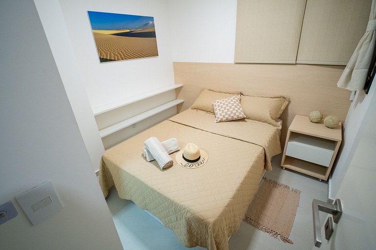 Vista mar + lazer privativo no Cais Residence