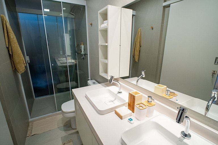 Vista mar + lazer privativo no Cais Residence