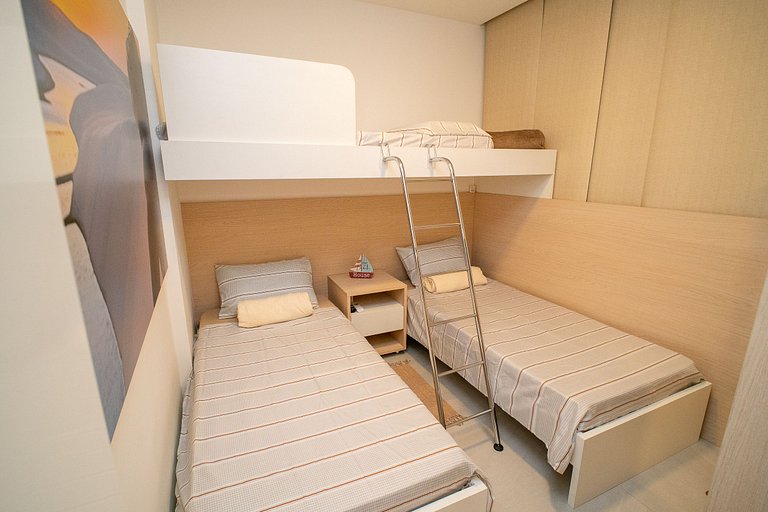 Vista mar + lazer privativo no Cais Residence