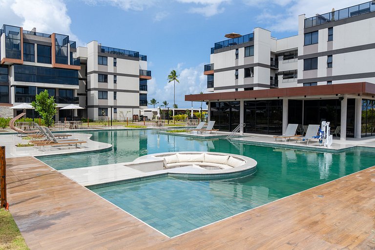 Vista mar + lazer privativo no Cais Residence