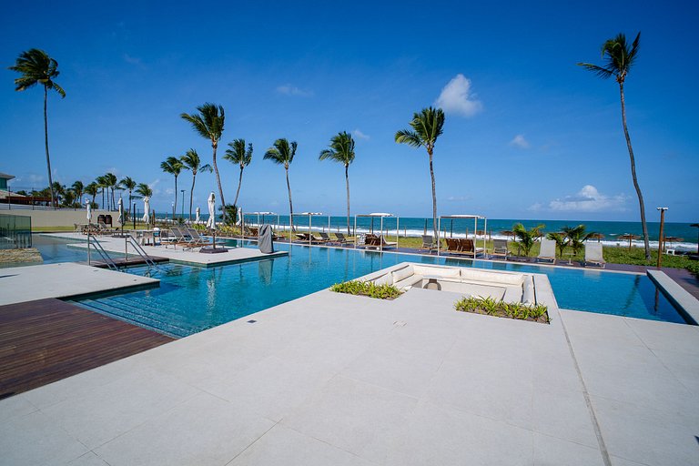 Vista mar + lazer privativo no Cais Residence