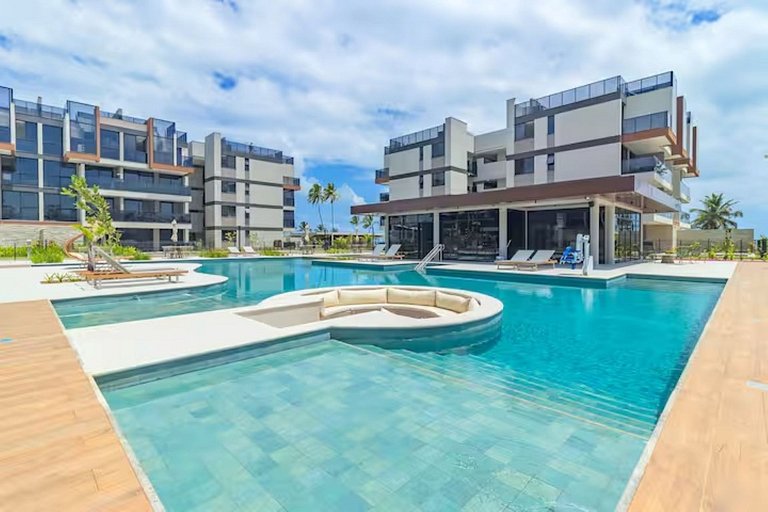 Cais Residence Luxo em Muro Alto para 10 pessoas