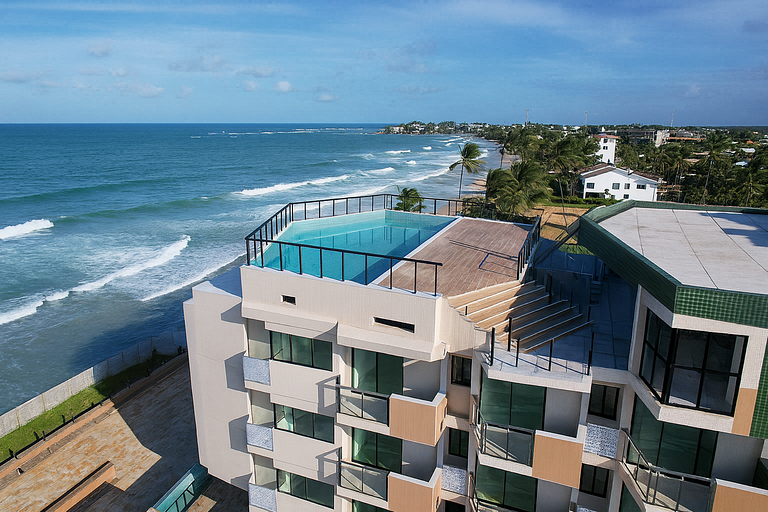 Apto Eco-Luxo Pé na Areia, Vista Mar 800m do Centro