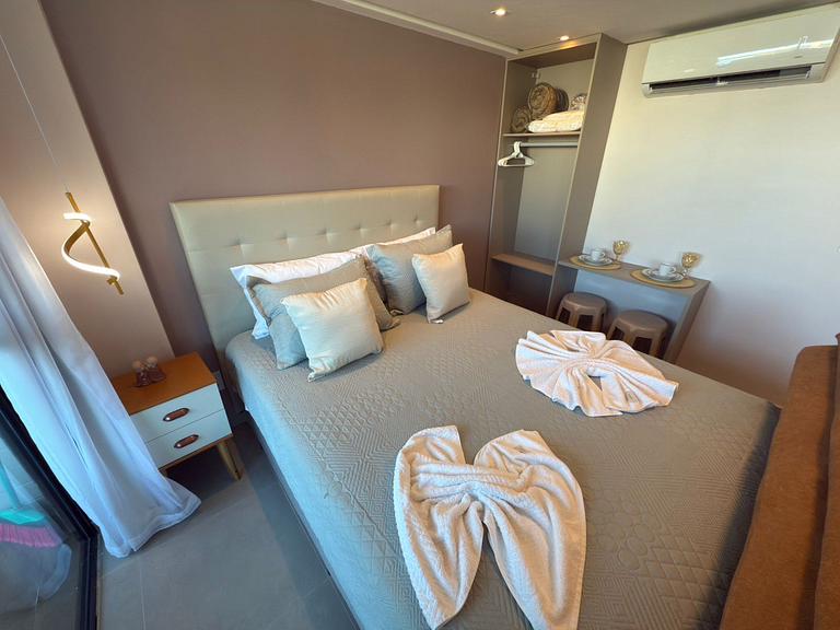 Private Pool Flat | 50m From the Beach