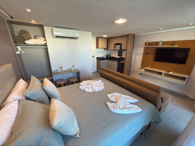 Private Pool Flat | 50m From the Beach