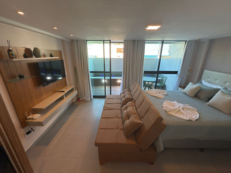 Private Pool Flat | 50m From the Beach