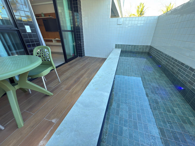Private Pool Flat | 50m From the Beach