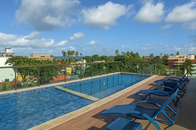 Flat c/piscina privativa próx as piscinas naturais