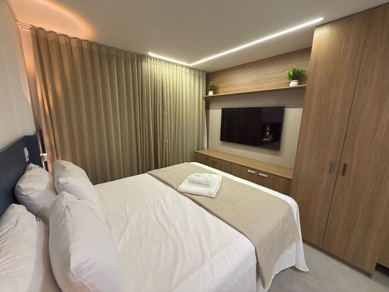 Flat Completo em Resort | Beach Class Summer 302 E