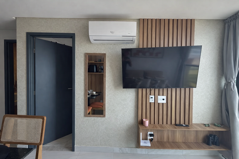 Flat pé na areia Vila Porto 301