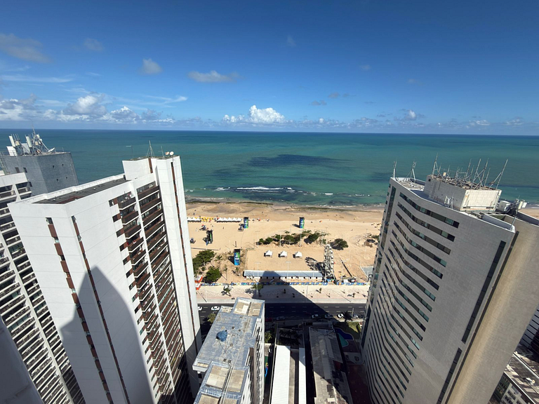 Apartamento Vista Mar no coração da praia de Boa Viagem