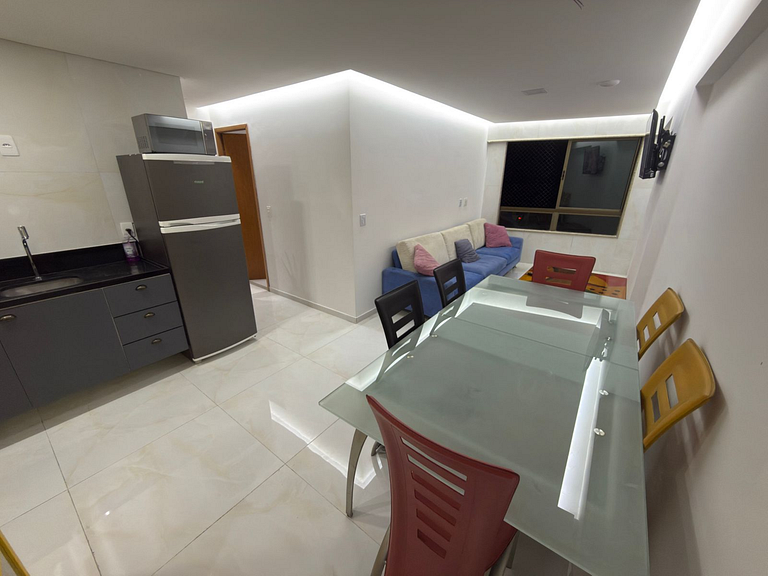 Ocean view of Boa Viagem beach for 4 people.