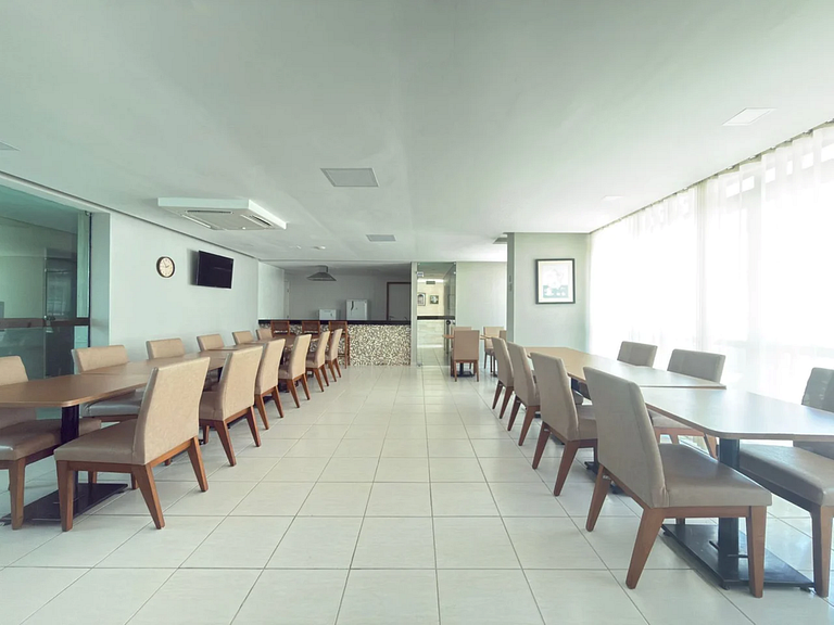 Vista al mar de la playa de Boa Viagem para 4 personas.