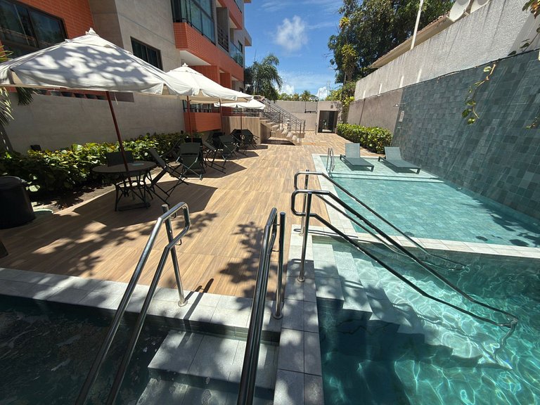 Vista al mar + balcón gourmet en Porto de Galinhas