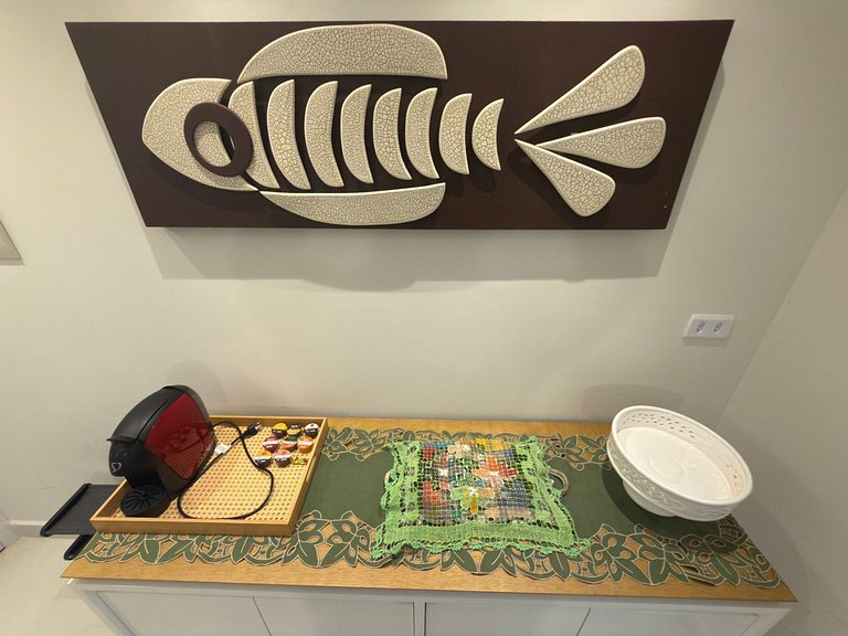 Vista mar + varanda gourmet em Porto de Galinhas