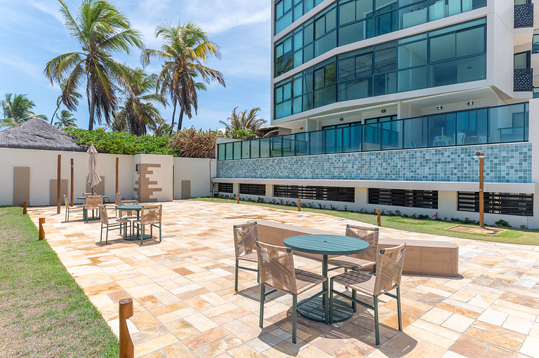 Flat Pé na Areia com Piscina Exclusiva