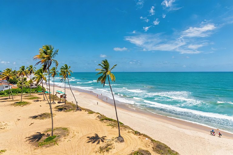 Flat Pé na Areia com Piscina Exclusiva